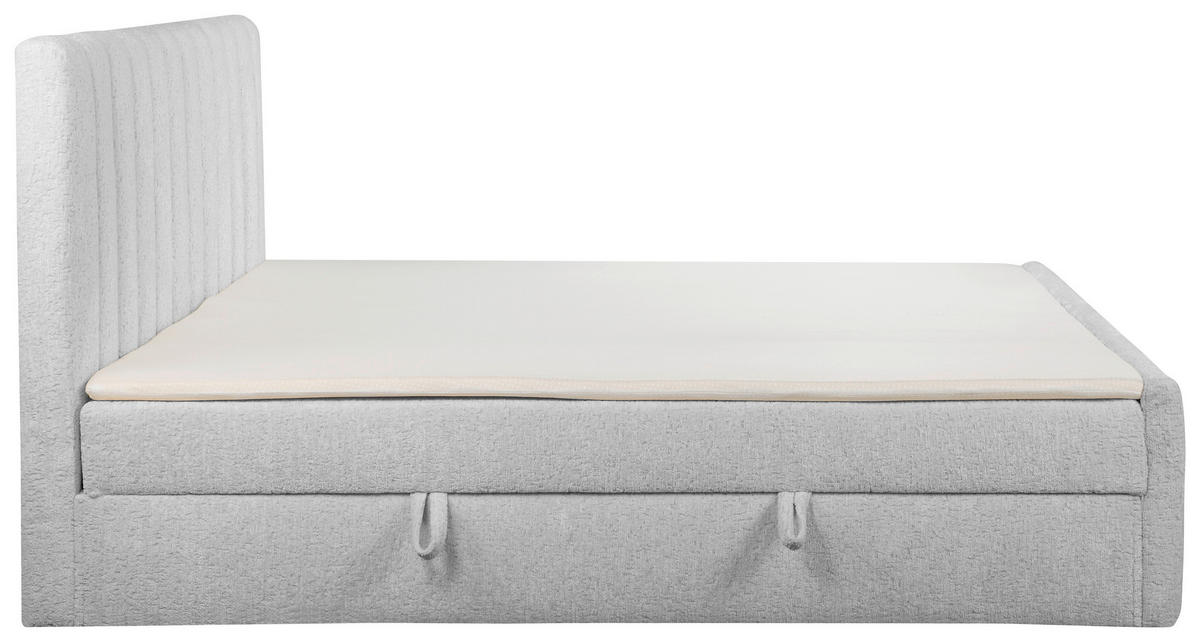 FAMILIENBETT 240/200 cm, Silberfarben  - Silberfarben/Schwarz, Basics, Kunststoff/Textil (240/200cm) - Chameo