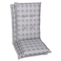 SESSELAUFLAGENSET Raute  - Grau, Basics, Textil (50/6/120cm)