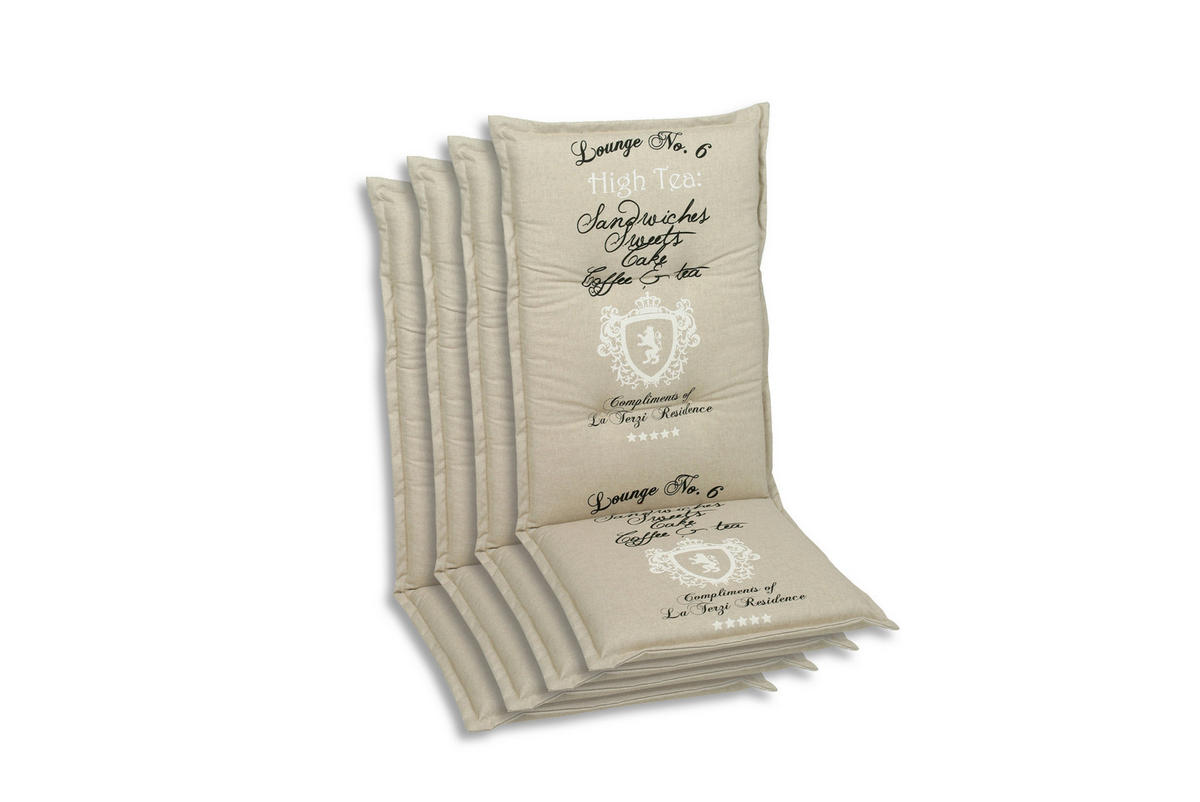 SESSELAUFLAGENSET  - Beige, Basics, Textil (50/7/108cm)