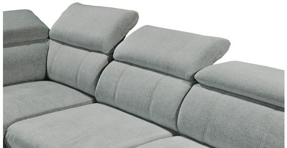 ECKSOFA Mintgrün Mikrovelours  - Schwarz/Mintgrün, KONVENTIONELL, Kunststoff/Textil (231/274cm) - Carryhome