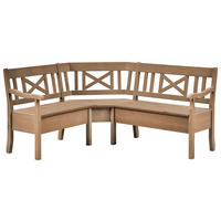 ECKBANK 170/147 cm Laugenfarbig Kiefer massiv   - Laugenfarbig, ROMANTIK / LANDHAUS, Holz (170/147cm) - Boxxx