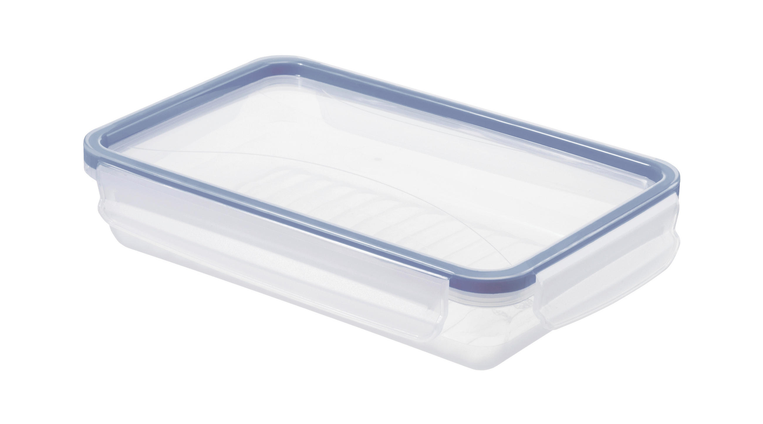 POSODA ZA SHRANJEVANJE  CLIC & LOCK    23,9/16/5 cm         - modra/prosojno, Basics, umetna masa (23,9/16/5cm) - Rotho