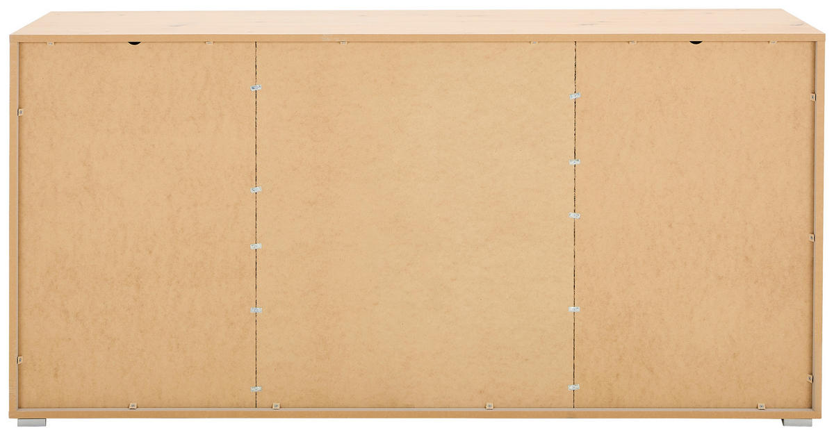 SIDEBOARD Swim 165/80/40 cm 4 Schublade(n)  - Kaschmir/Schwarz, Design, Holzwerkstoff/Kunststoff (165/80/40cm) - MID.YOU