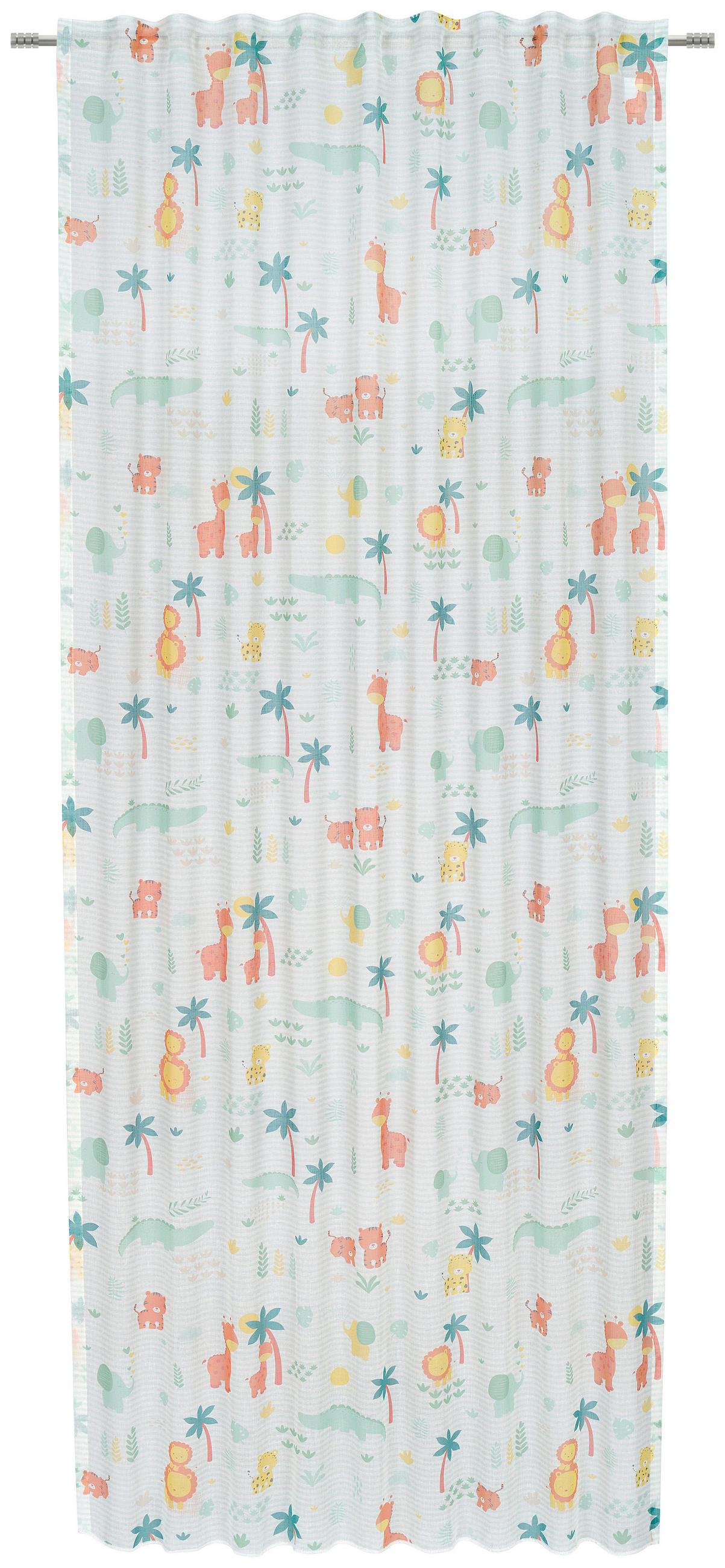 KOMBINIRANA ZAVESA  pol prosojno   135/245 cm  - bela/večbarvno, Basics, tekstil (135/245cm) - Ben'n'jen