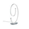LED-TISCHLEUCHTE CINQUE   - Weiß/Nickelfarben, Design, Kunststoff/Metall (26/16/65cm) - Cinque