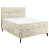 BOXSPRINGBETT 140/200 cm  in Champagner  - Champagner/Schwarz, Design, Textil/Metall (140/200cm) - Esposa