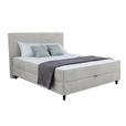 BOXBETT 120/200 cm  in Naturfarben  - Schwarz/Naturfarben, KONVENTIONELL, Kunststoff/Textil (120/200cm) - Carryhome