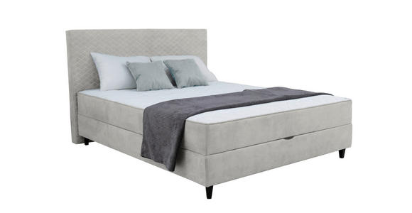 BOXBETT 120/200 cm  in Naturfarben  - Schwarz/Naturfarben, KONVENTIONELL, Kunststoff/Textil (120/200cm) - Carryhome