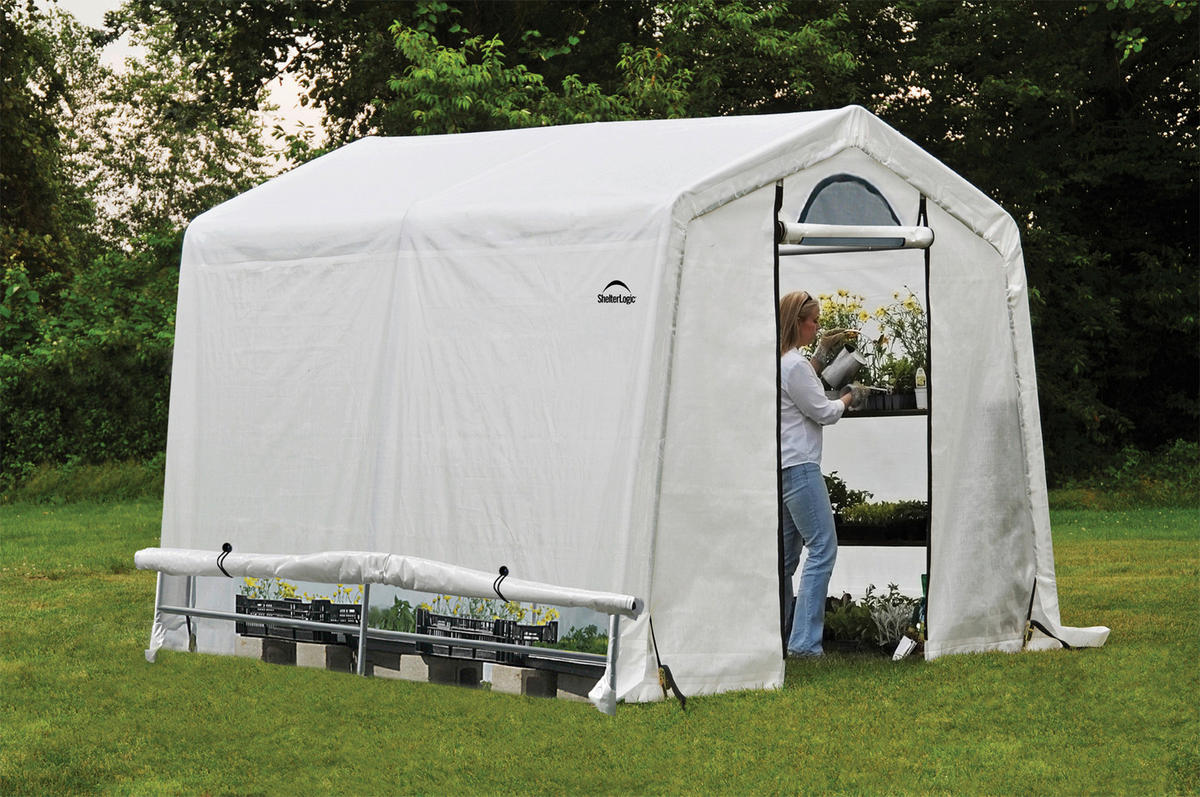 GEWÄCHSHAUS - Weiß, Basics, Kunststoff (240/240/240cm) - Ambia Garden