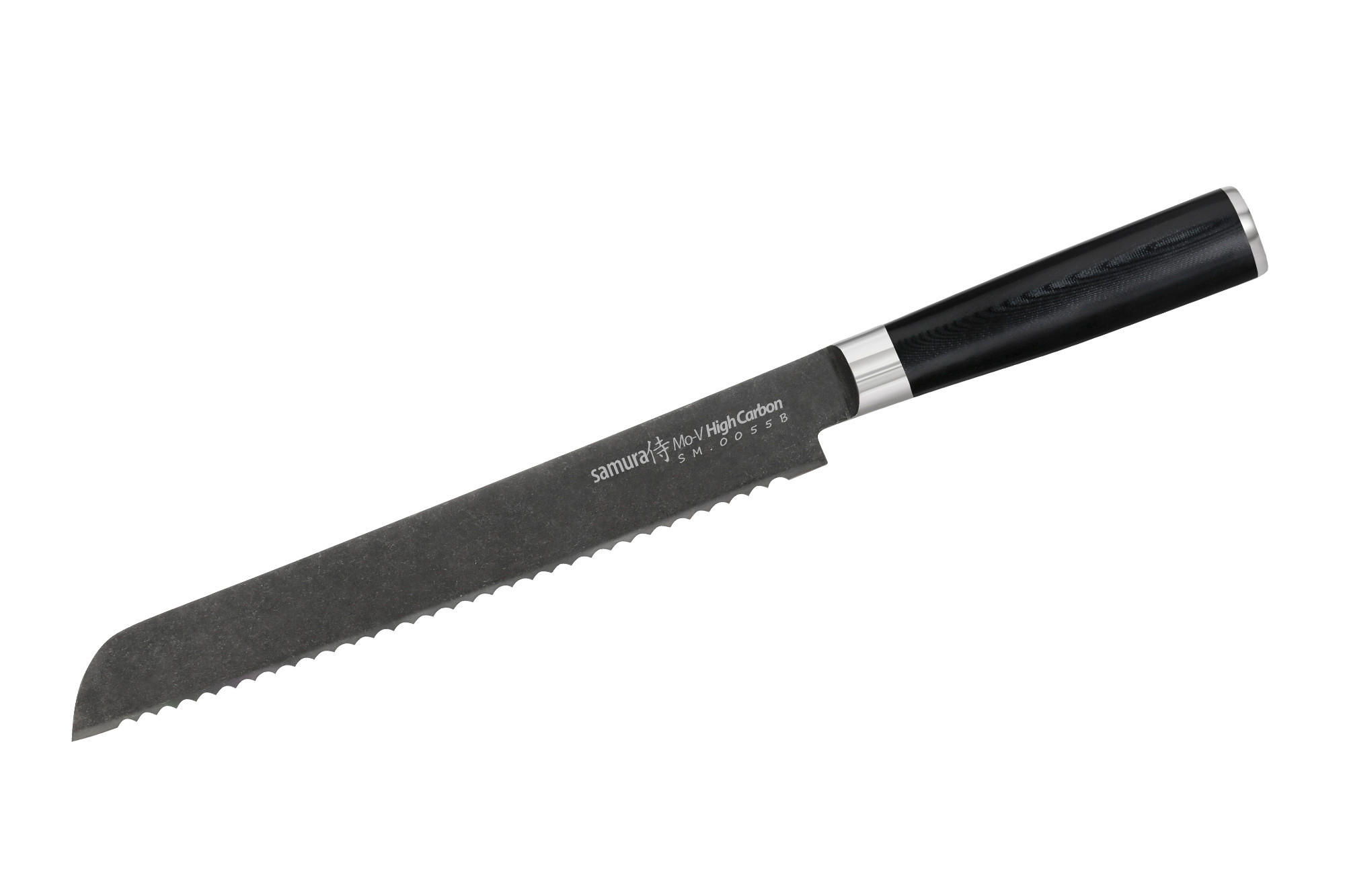 NOŽ ZA KRUH  MO-V Stonewash  36,5/2,8/3,6 cm          nerjaveče jeklo - Basics, kovina/karton (36,5/2,8/3,6cm) - Samura
