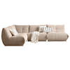 ECKSOFA in Cord Taupe  - Taupe, Trend, Textil (210/315cm) - Livetastic