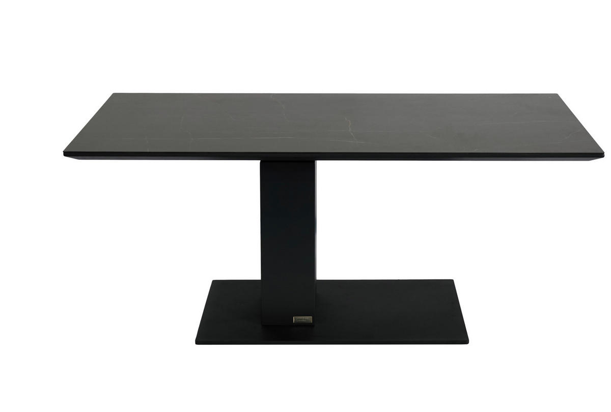 KONFERENČNÍ STOLEK, antracitová, černá, kov, keramika, kompozitní dřevo, 110/59/47-66 cm - černá/antracitová, Design, kov/kompozitní dřevo (110/59/47-66cm) - Dieter Knoll