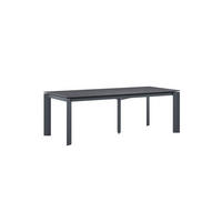 GARTENTISCH 220-340/95/77 cm Metall, Glas rechteckig  - Anthrazit, Design, Glas/Metall (220-340/95/77cm) - Amatio
