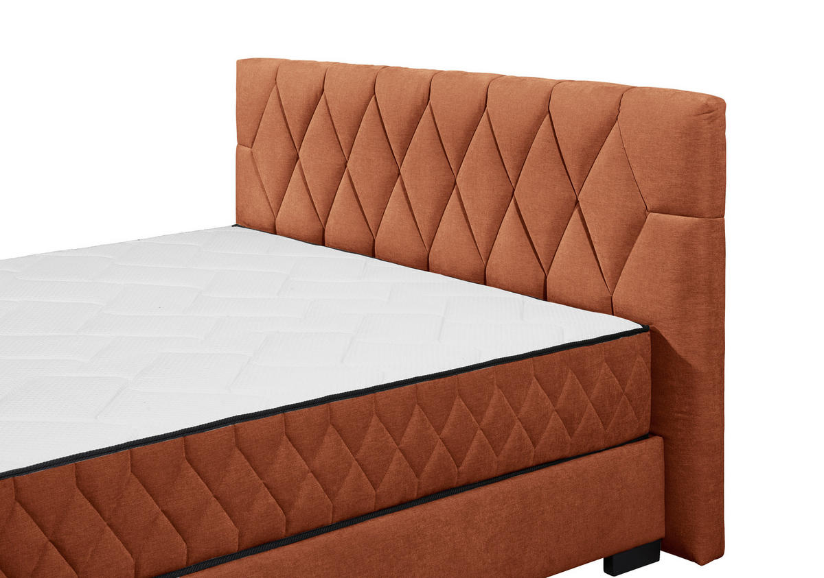 BOXBETT 180/200 cm  in Cognac  - Cognac/Schwarz, MODERN, Holzwerkstoff/Kunststoff (180/200cm) - MID.YOU