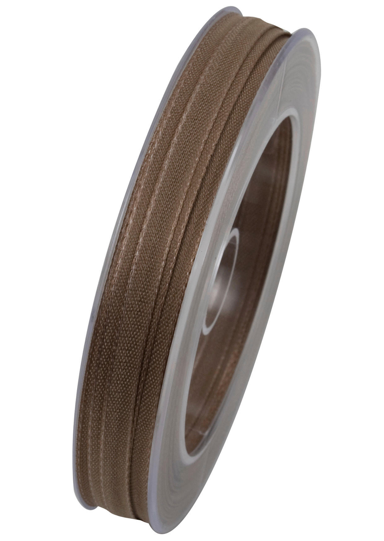 GESCHENKBAND  - Hellbraun, Basics, Kunststoff (0,6cm)