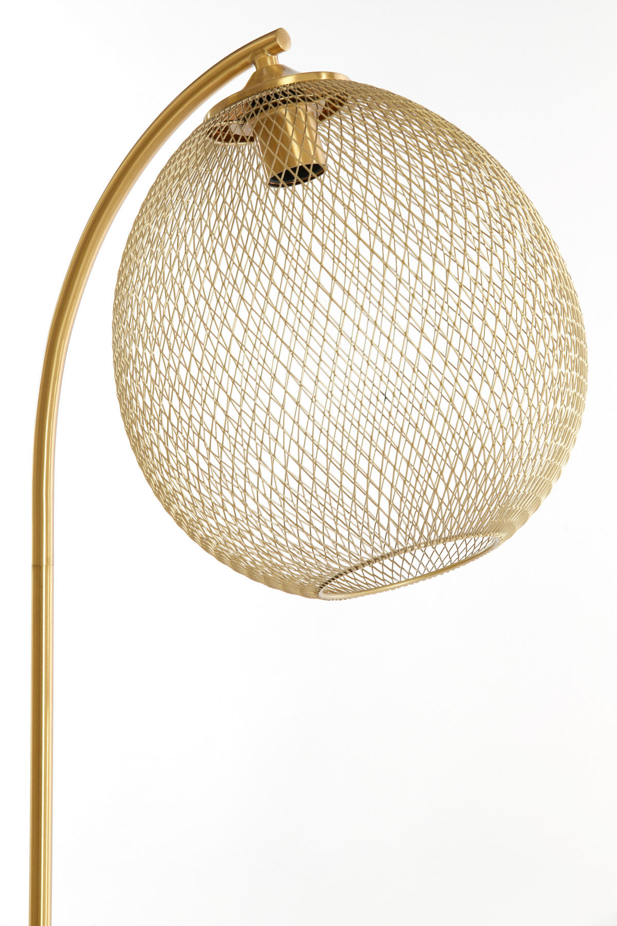 STEHLEUCHTE Moroc 30/160 cm   - Goldfarben, Design, Kunststoff/Metall (30/160cm) - Light & Living