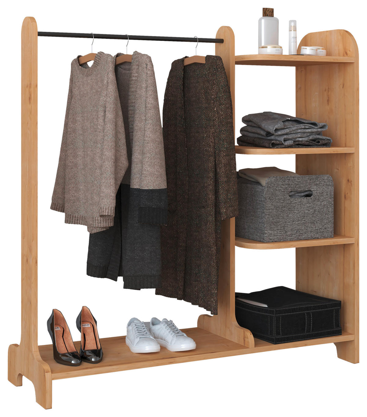 GARDEROBE  in 106/110/35 cm  - Honigeiche, MODERN, Holzwerkstoff (106/110/35cm) - MID.YOU