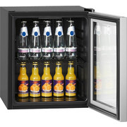 KÜHLSCHRANK - Silberfarben/Schwarz, Basics, Glas/Kunststoff (43/51/47,5cm) - Bomann
