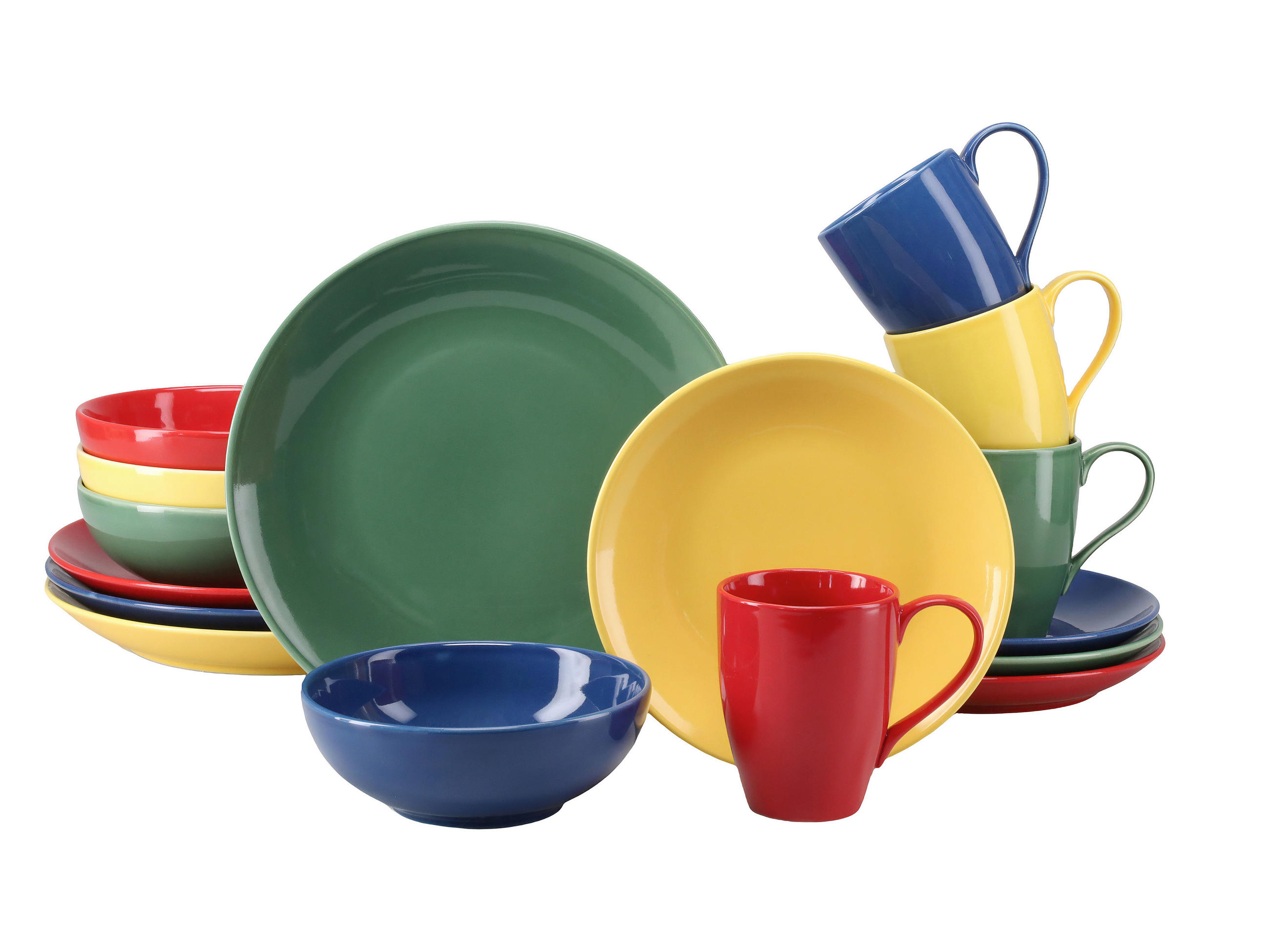 KOMBISERVICE Joy 16-teilig  - Multicolor, Basics, Keramik - Creatable