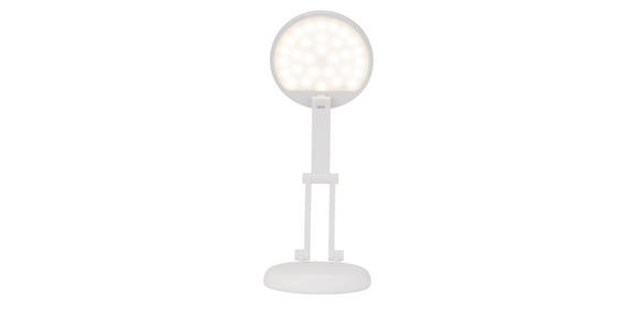 LED-SCHREIBTISCHLEUCHTE 12,5/23,5 cm   - Weiß, Basics, Kunststoff (12,5/23,5cm) - Novel