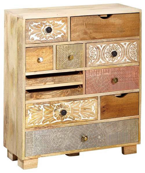 KOMMODE  in 75/85/30 cm  - Multicolor/Schwarz, LIFESTYLE, Holz/Metall (75/85/30cm) - Landscape