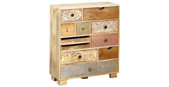 KOMMODE in 75/85/30 cm - Multicolor/Schwarz, LIFESTYLE, Holz/Metall (75/85/30cm) - Landscape