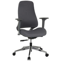 VRTLJIVI STOL tekstil siva  - srebrne barve/siva, Moderno, kovina/umetna masa (64/110 - 119/56cm) - MID.YOU