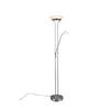 LED-STEHLEUCHTE 32,5/180 cm    - Weiß/Nickelfarben, Basics, Glas/Metall (32,5/180cm)