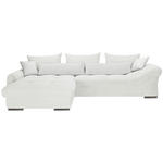 ECKSOFA Naturfarben Cord  - Chromfarben/Naturfarben, KONVENTIONELL, Textil/Metall (225/335cm) - Carryhome
