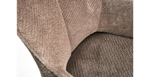 ARMLEHNSTUHL in Eisen Webstoff - Beige/Schwarz, Design, Textil/Metall (64/88/60cm) - Novel