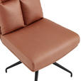 STUHL - Cognac/Schwarz, Design, Textil/Metall (51,5/89,5/65cm) - Novel