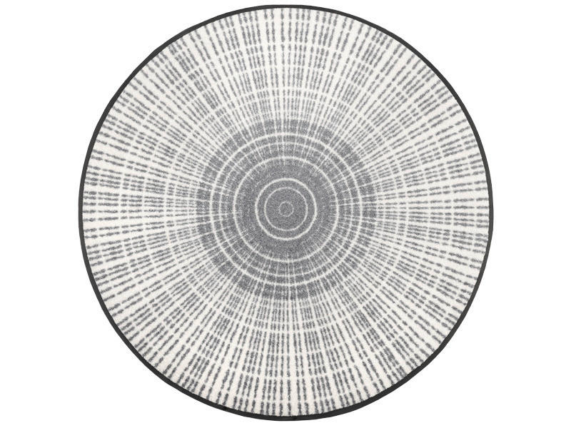 FLACHWEBETEPPICH 85 cm Cascara Grey Grau  - Grau, KONVENTIONELL, Kunststoff/Textil (85cm) - wash+dry