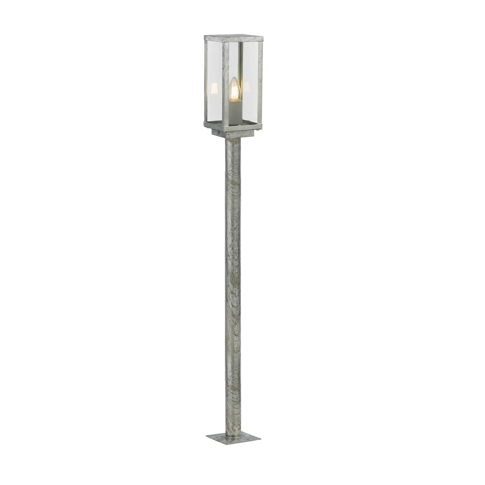 AUßENLEUCHTE Box ll Outdoor 11/11/90 cm   - Klar/Silberfarben, Basics, Glas/Metall (11/11/90cm)