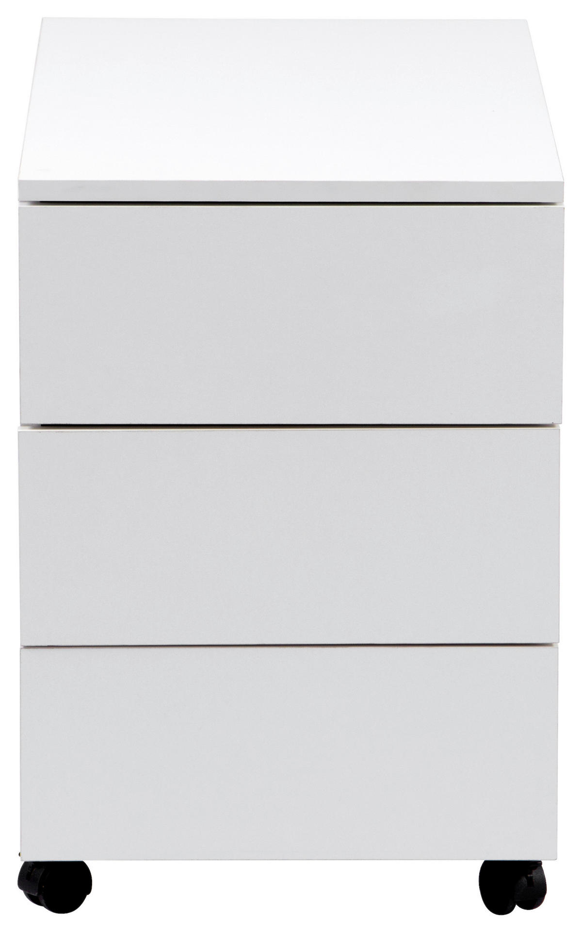 ROLLCONTAINER 39/55/70 cm  - Weiß, MODERN, Holzwerkstoff/Kunststoff (39/55/70cm) - Livetastic