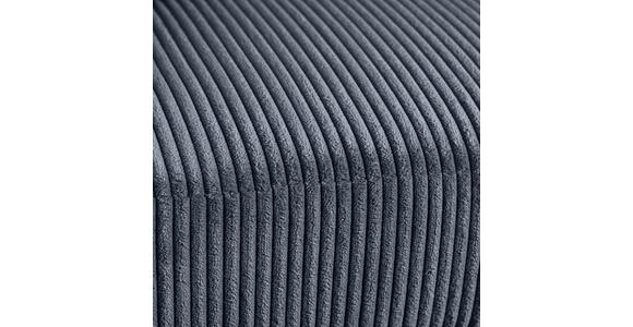 ECKSOFA inkl.Funktionen Grau Cord  - Schwarz/Grau, Design, Kunststoff/Textil (259/174cm) - Cantus