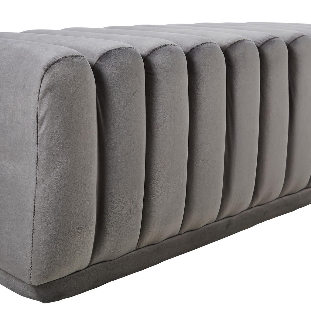 Thumbnail - Novel Sitzbank, Grau, Textil, 1-Sitzer, 113x42x48 cm, Esszimmer, Bänke, Sitzbänke
