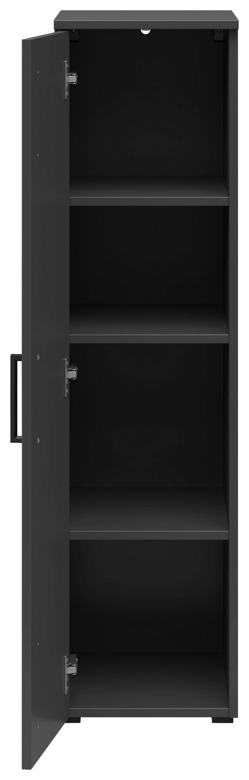 MEHRZWECKSCHRANK 30/115/40 cm  - Anthrazit/Schwarz, Modern, Holzwerkstoff/Kunststoff (30/115/40cm) - Carryhome