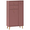 HIGHBOARD , 60,2/113,4/33,05 cm, 2 Schublade(n)  - Mauve/Weiß, Design, Holz/Holzwerkstoff (60,2/113,4/33,05cm) - MID.YOU