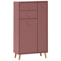 HIGHBOARD , 60,2/113,4/33,05 cm, 2 Schublade(n)  - Mauve/Weiß, Design, Holz/Holzwerkstoff (60,2/113,4/33,05cm) - MID.YOU