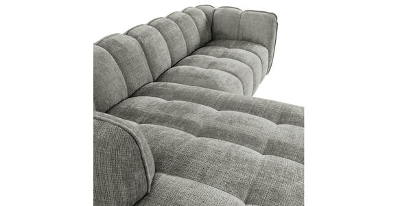 ECKSOFA in Chenille Dunkelgrau 172/272 cm - Dunkelgrau/Schwarz, KONVENTIONELL, Kunststoff/Textil (172/272cm) - Carryhome