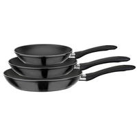 PFANNENSET NOVA Aluminium 3-teilig  - Schwarz, Basics, Metall (20+24+28cm) - GSW