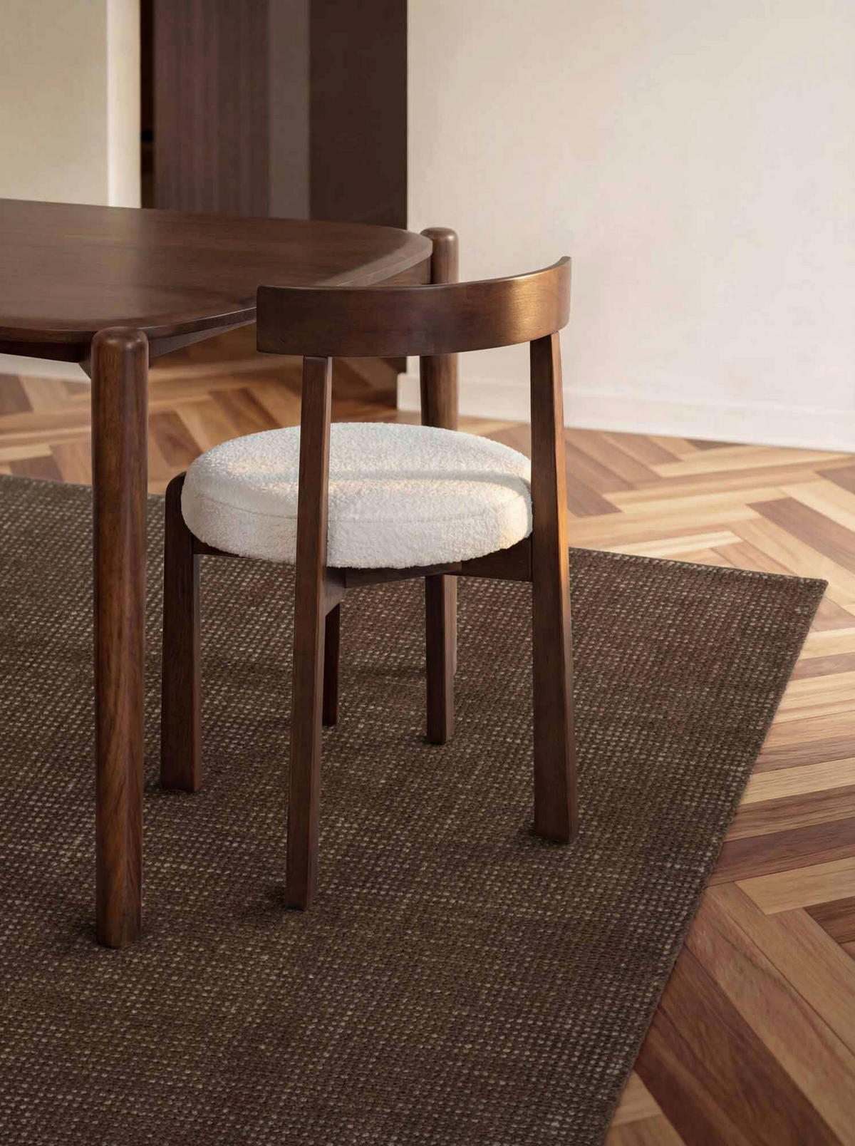 WOLLTEPPICH 120/170 cm Greenwich Braun rechteckig  - Braun, Basics, Textil (120/170cm) - Ted Baker