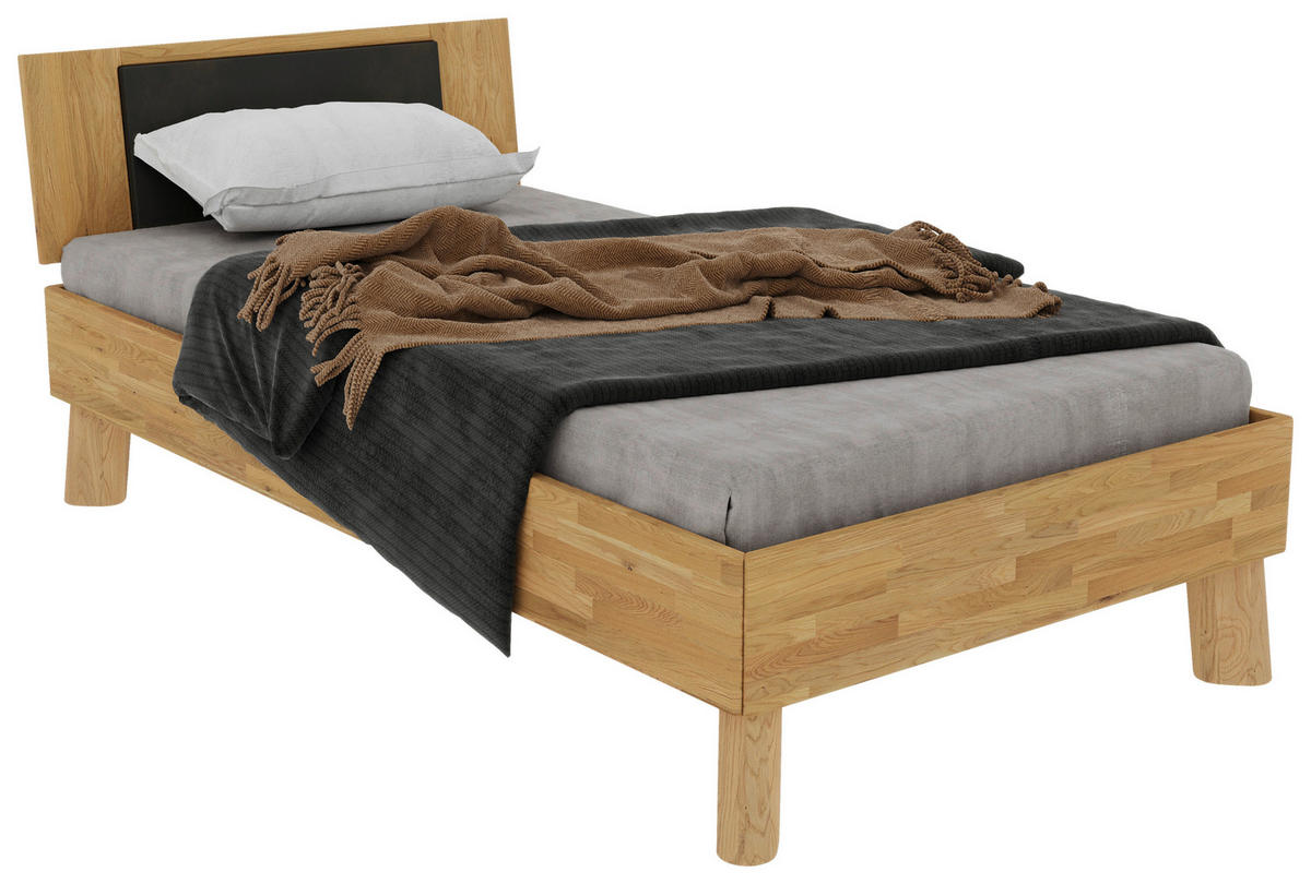 BETT - Wildeiche/Naturfarben, MODERN, Holz (100/200cm) - MID.YOU
