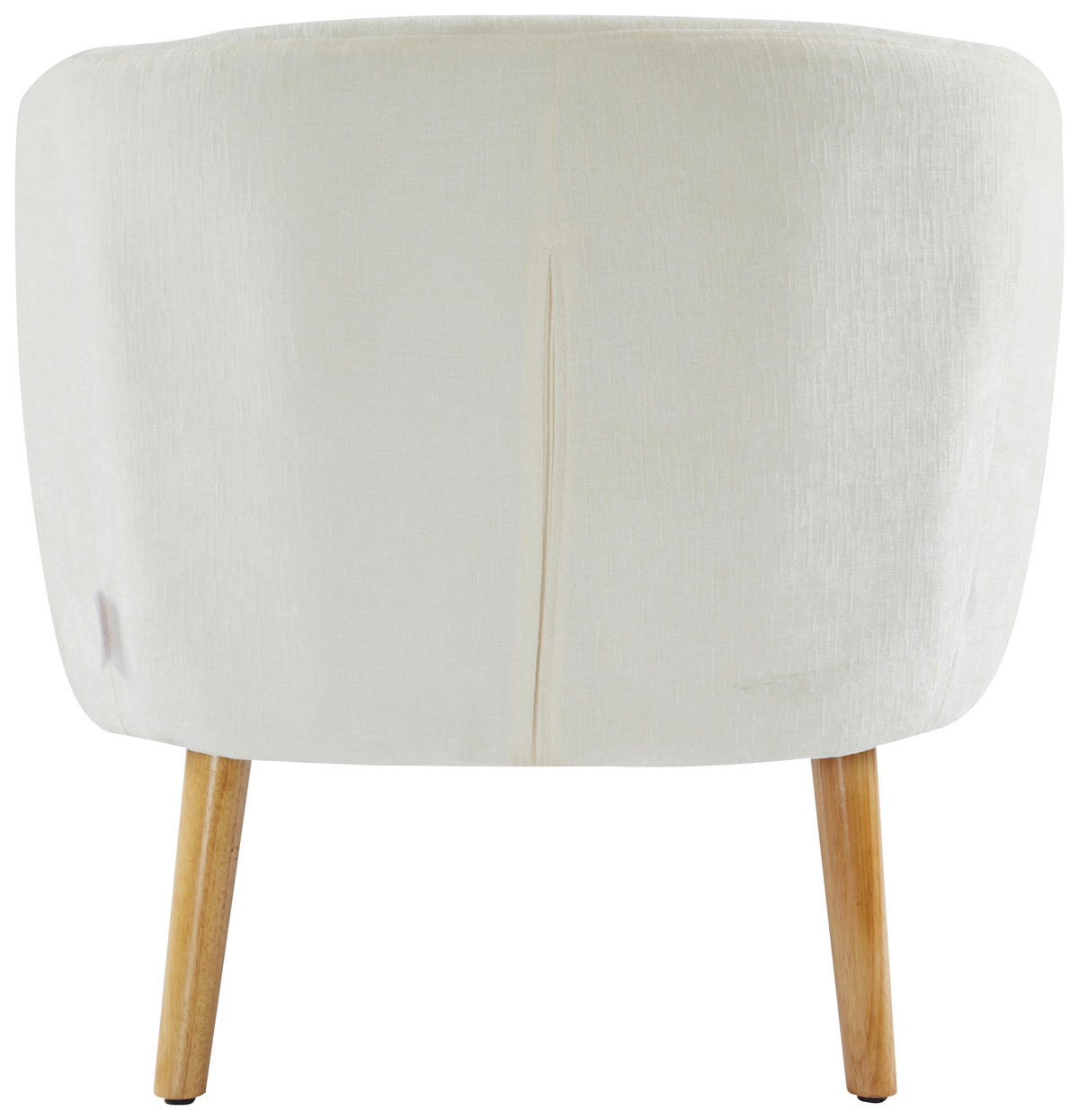 COCKTAILSESSEL Flachgewebe Ecru, Creme    - Ecru/Creme, Design, Holz/Textil (72/71/74cm) - MID.YOU