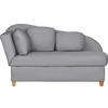 LIEGE in Flachgewebe Grau  - Grau, Lifestyle, Holz/Textil (85/97/180cm) - Novel