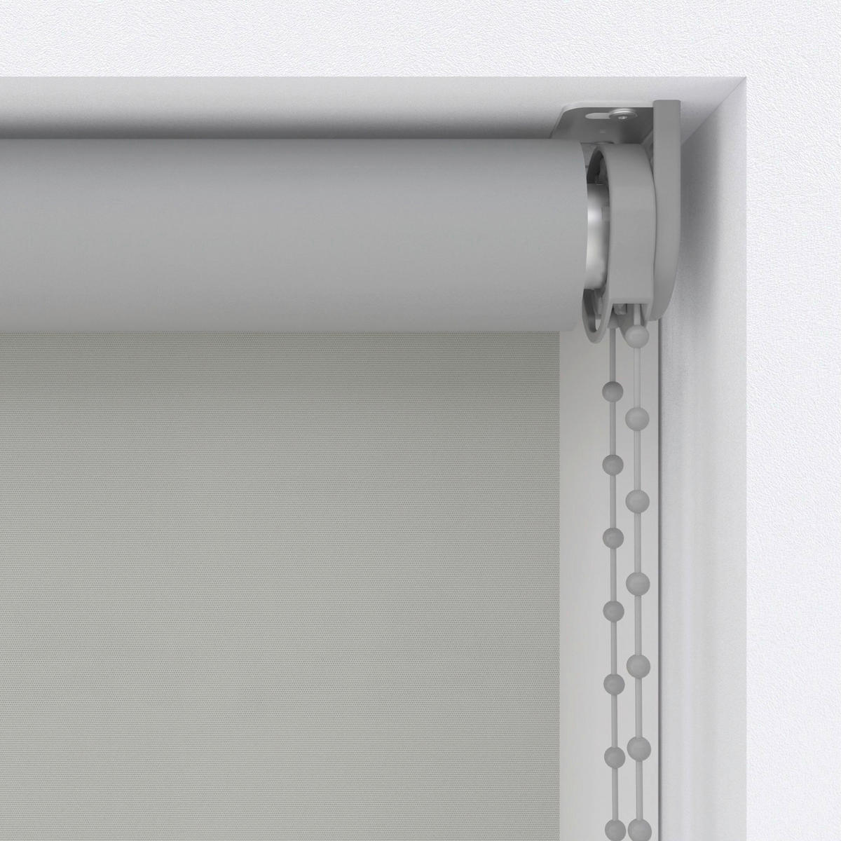 VERDUNKELUNGSROLLO  - Grau, Basics, Textil (220/190cm)