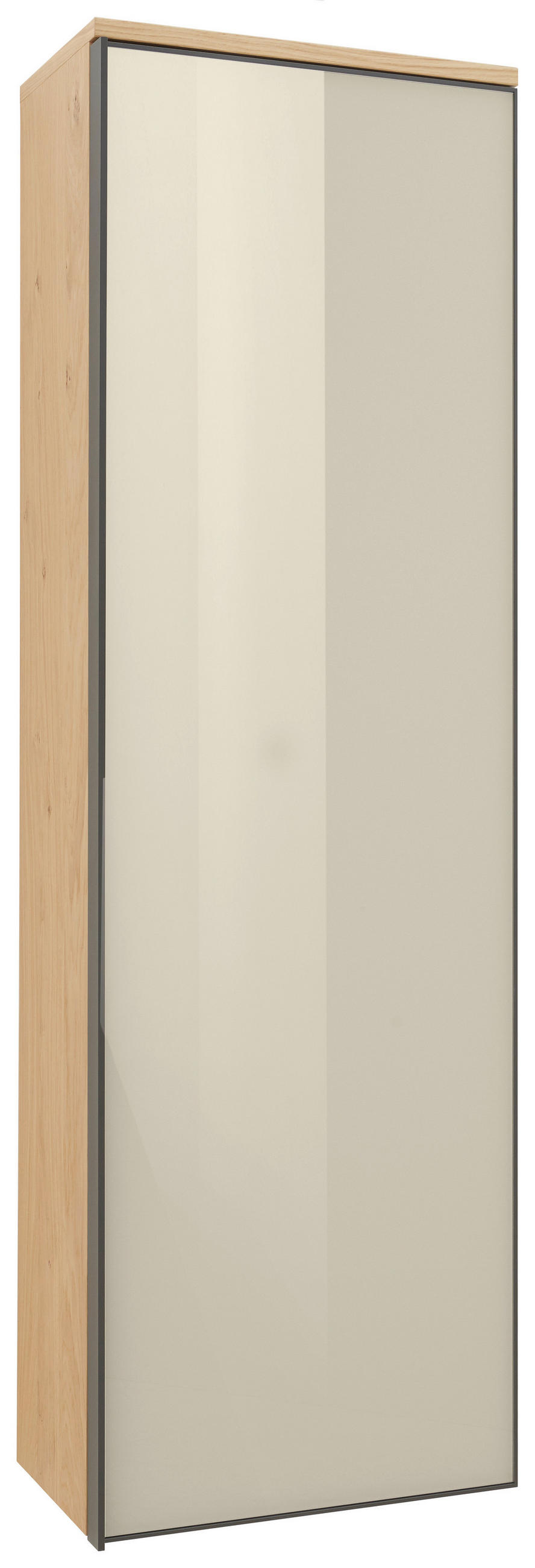 GARDEROBENSCHRANK  in 54/170/31 cm  - Eichefarben/Anthrazit, Design, Glas/Holz (54/170/31cm) - Dieter Knoll