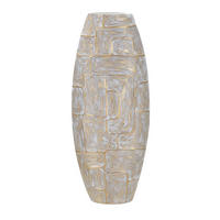 Vase Eclips Tower  - Goldfarben/Weiß, Basics, Kunststoff (24.5/59.5/11.5cm)