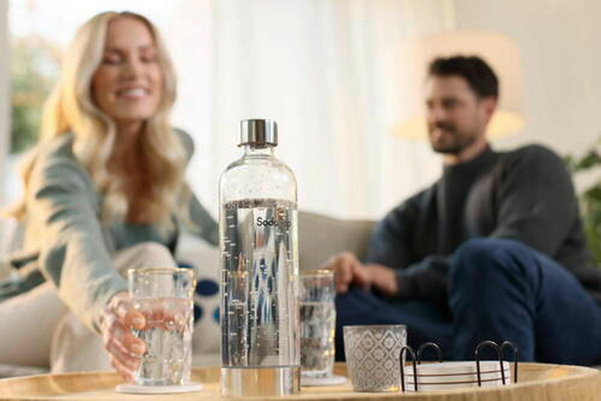 WASSERSPRUDLER-FLASCHE Cooper 2er Set  - Transparent, Basics, Kunststoff (8.5/29/8.5cm) - Sodapop