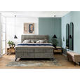 BOXSPRINGBETT 160/200 cm,  in Grau, Topper, H3 + H3 = fest  - Schwarz/Grau, Design, Textil/Metall (160/200cm) - Esposa